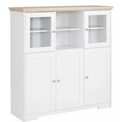 Discount Wohnen Günstiges Landhaus Highboard 125x125x35 - Akedra