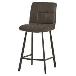 Discount Wohnen Graue Barstühle gepolstert - Jano (2er Set)