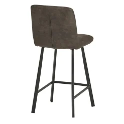 Discount Wohnen Graue Barstühle gepolstert - Jano (2er Set)