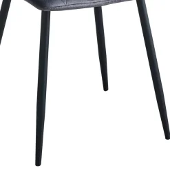 Sale Wohnen Graue Esszimmerstühle aus Samt - Epos (4er Set)
