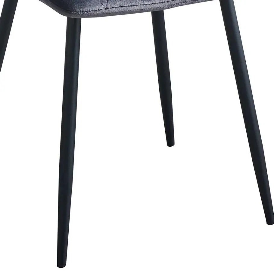 Sale Wohnen Graue Esszimmerstühle aus Samt - Epos (4er Set)