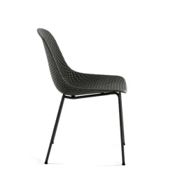 Outlet Wohnen Graue Küchenstühle mit Schalensitz - Dresconio (4er Set)