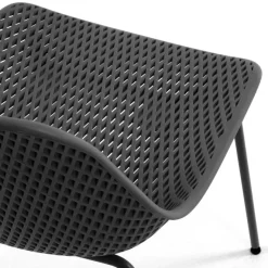 Outlet Wohnen Graue Küchenstühle mit Schalensitz - Dresconio (4er Set)