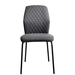 Outlet Wohnen Graue Stoffstühle modern - Lenox (4er Set)