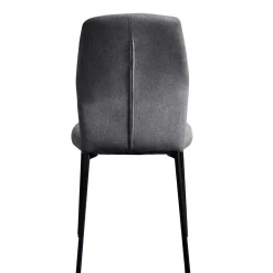 Outlet Wohnen Graue Stoffstühle modern - Lenox (4er Set)