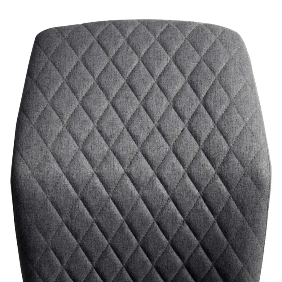 Outlet Wohnen Graue Stoffstühle modern - Lenox (4er Set)