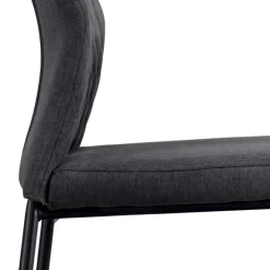Outlet Wohnen Graue Stoffstühle modern - Lenox (4er Set)