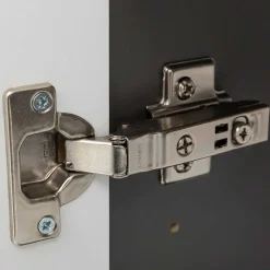 Outlet Wohnen Grauer Bad Hochschrank zum Stellen oder Hängen - Noricas