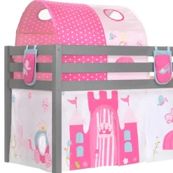 Clearance Wohnen Graues Prinzessin Hochbett mit Tunnel - Lasito