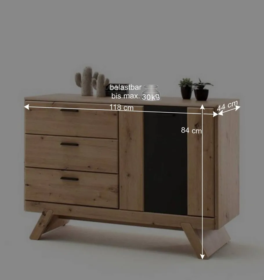 Sale Wohnen Große Design Kommode mit Türfach - Larinca