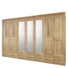 Best Wohnen Großer Schlafzimmerschrank mit 7 Türen & Schubladen - Zamron