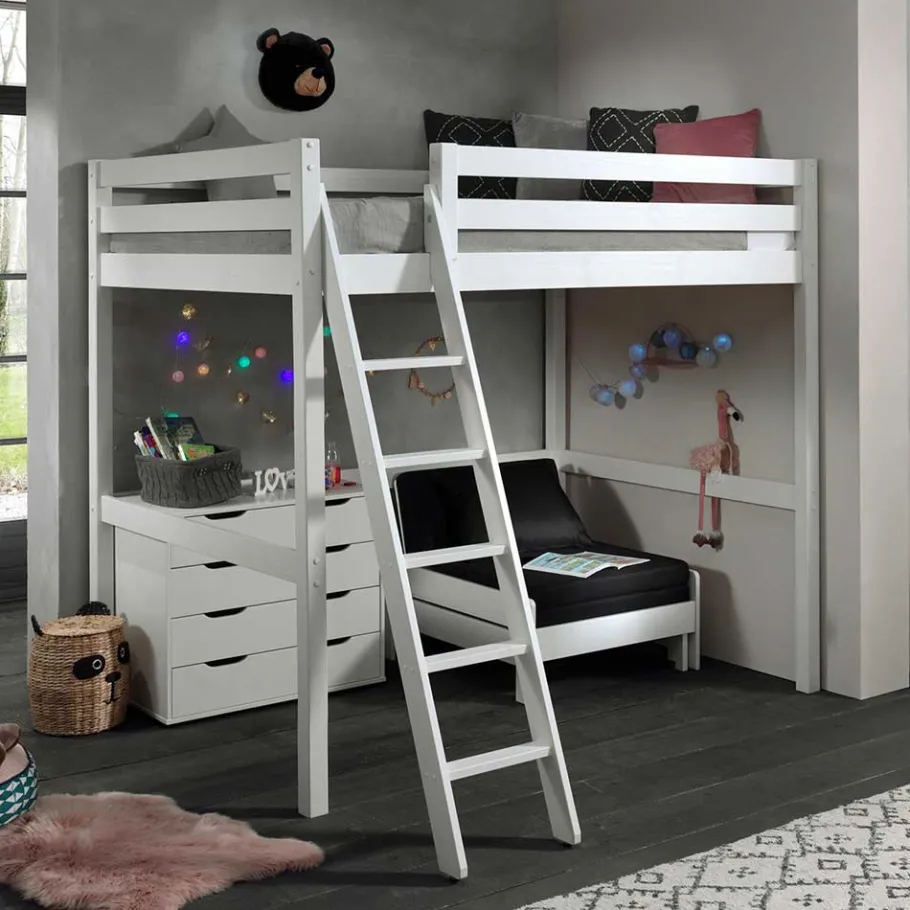 New Wohnen Großes Hochbett & Schlafsessel - Tamyno (dreiteilig)