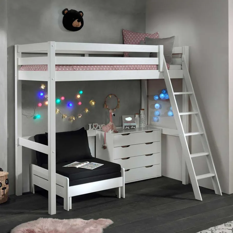 New Wohnen Großes Hochbett & Schlafsessel - Tamyno (dreiteilig)
