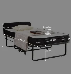 Best Wohnen Gästebett Kalla aus Metall