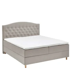 Clearance Wohnen H3 Komplettbett mit Bettkasten in Hellbraun - Furcia