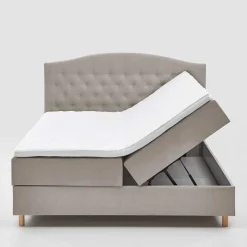 Clearance Wohnen H3 Komplettbett mit Bettkasten in Hellbraun - Furcia