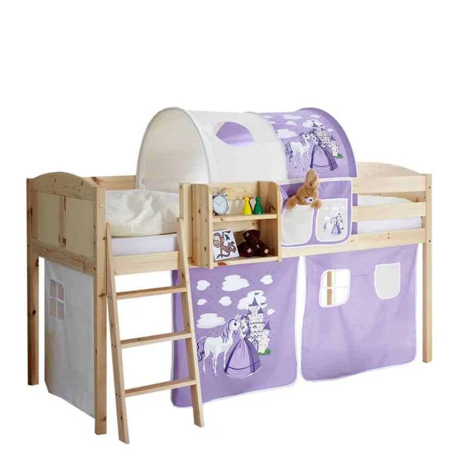 Best Wohnen Halbhohes Prinzessinbett in Lila - Omarai
