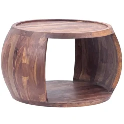 Discount Wohnen Halboffener Couchtisch im Fassdesign - Chicola