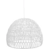 New Wohnen Halbrunde Hängelampe im Scandi Style in Weiß - Biatrore