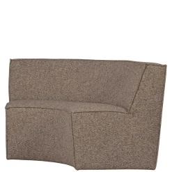 Discount Wohnen Halbrundes Esstischsofa in Dunkelbraun - Sentiagamo