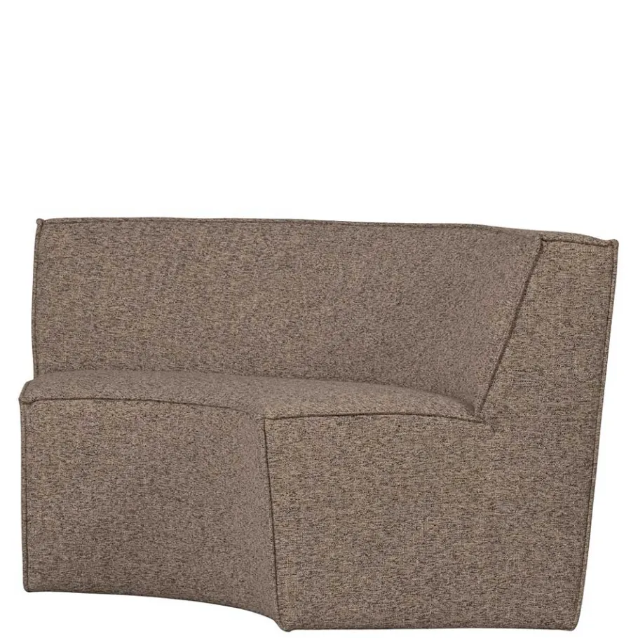 Discount Wohnen Halbrundes Esstischsofa in Dunkelbraun - Sentiagamo