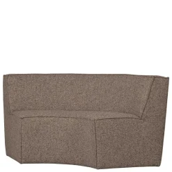 Discount Wohnen Halbrundes Esstischsofa in Dunkelbraun - Sentiagamo