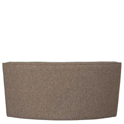 Discount Wohnen Halbrundes Esstischsofa in Dunkelbraun - Sentiagamo