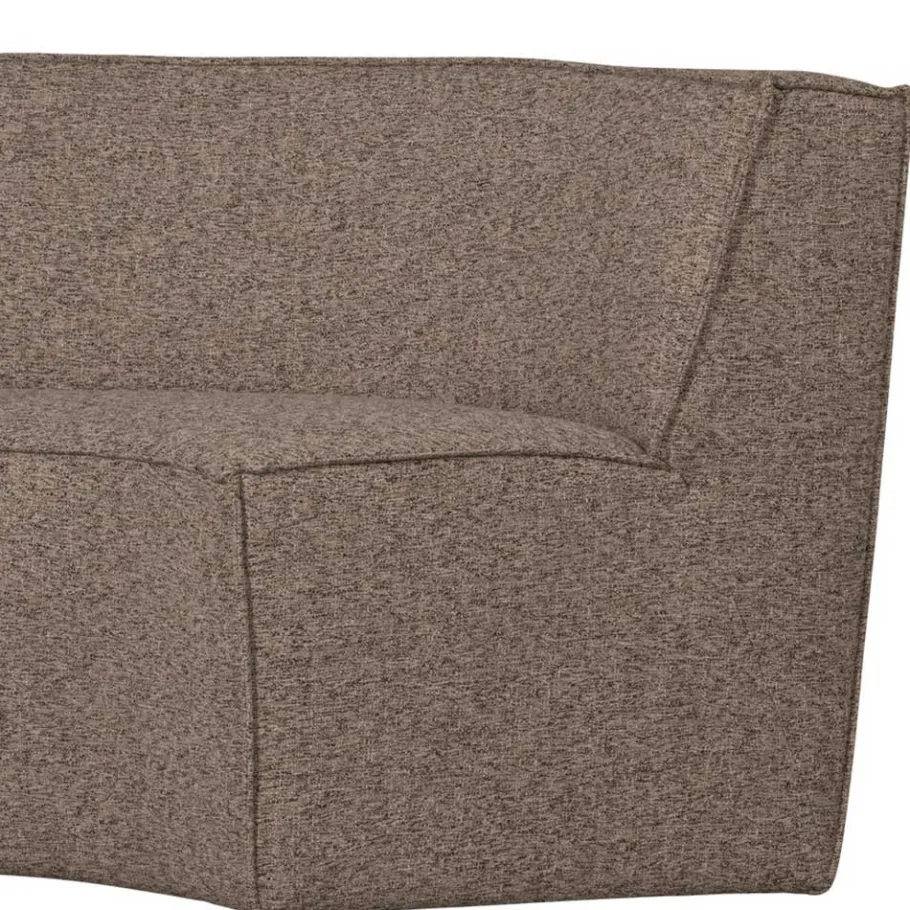 Discount Wohnen Halbrundes Esstischsofa in Dunkelbraun - Sentiagamo