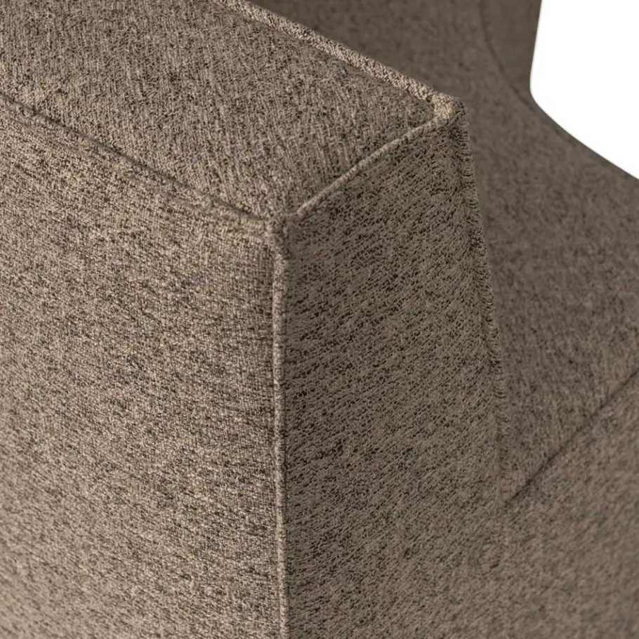 Discount Wohnen Halbrundes Esstischsofa in Dunkelbraun - Sentiagamo