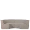 Discount Wohnen Halbrundes Sofa für den Esstisch - William (zweiteilig)