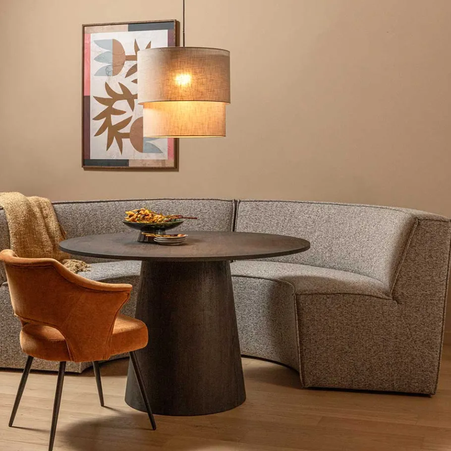 Discount Wohnen Halbrundes Sofa für den Esstisch - William (zweiteilig)