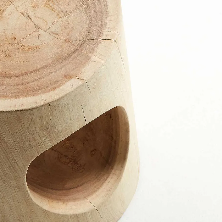Discount Wohnen Handgearbeiteter Beistelltisch aus Massivholz - Andrew