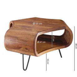 Hot Wohnen Handgearbeiteter Design-Couchtisch modern - Lenza