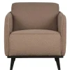 Best Wohnen Hellbrauner Boucle Sessel mit Federkern - Bratannio