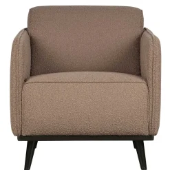 Best Wohnen Hellbrauner Boucle Sessel mit Federkern - Bratannio