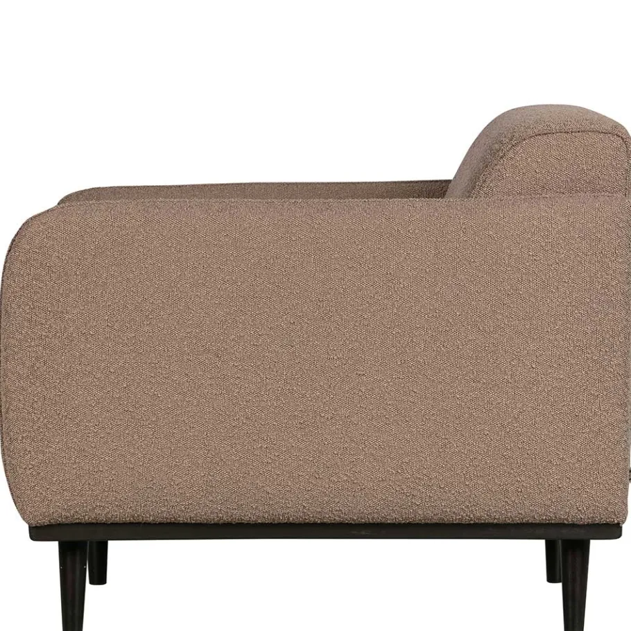 Best Wohnen Hellbrauner Boucle Sessel mit Federkern - Bratannio