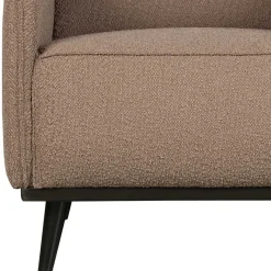 Best Wohnen Hellbrauner Boucle Sessel mit Federkern - Bratannio