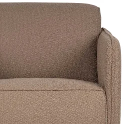 Best Wohnen Hellbrauner Boucle Sessel mit Federkern - Bratannio