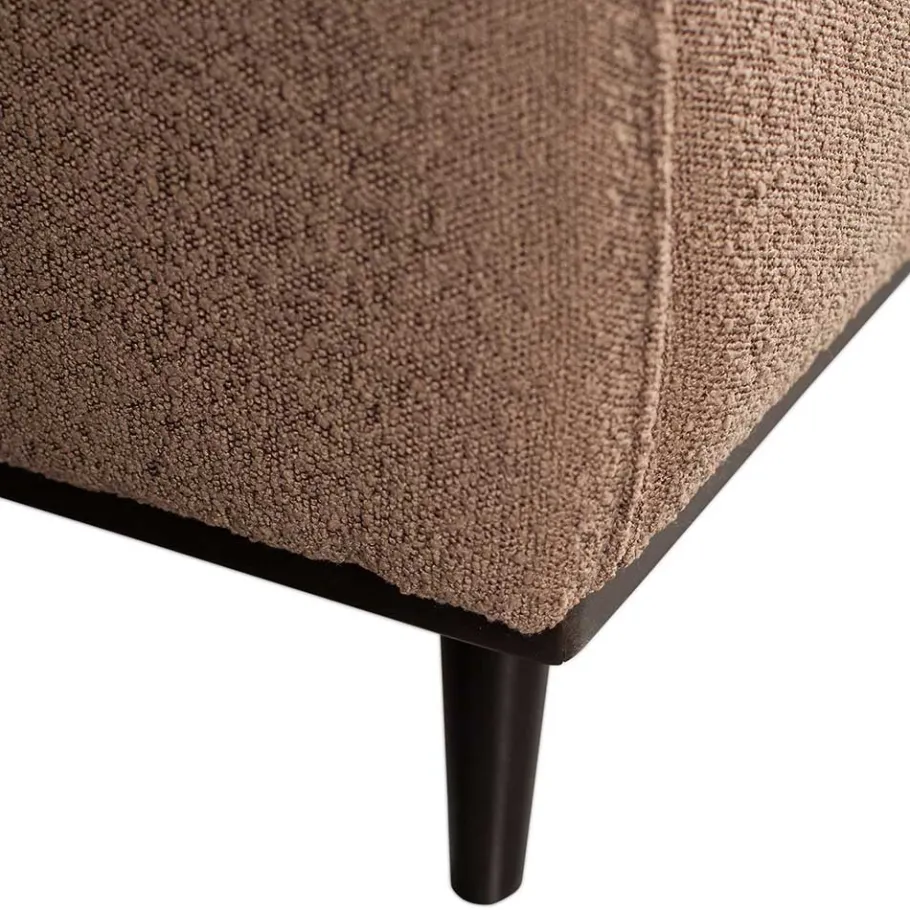 Best Wohnen Hellbrauner Boucle Sessel mit Federkern - Bratannio