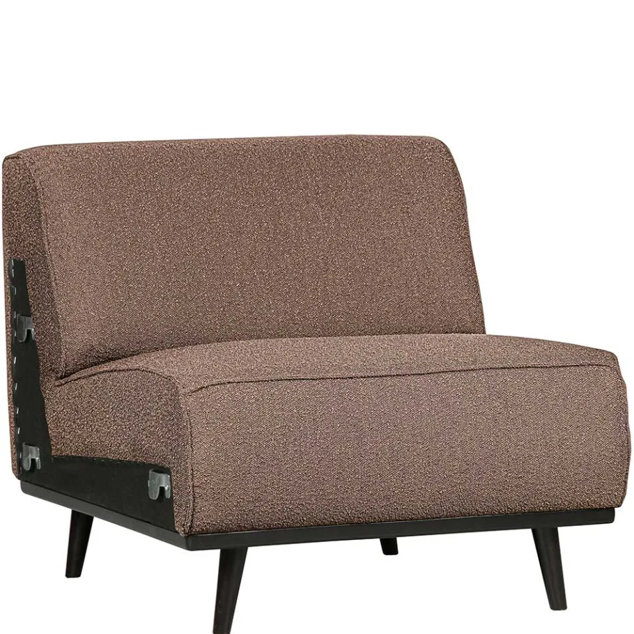 Online Wohnen Hellbraunes Modulsofa-Element aus Boucle - Nyons