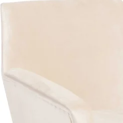 Best Wohnen Heller Sessel in Creme Samtvelours - Agnesco