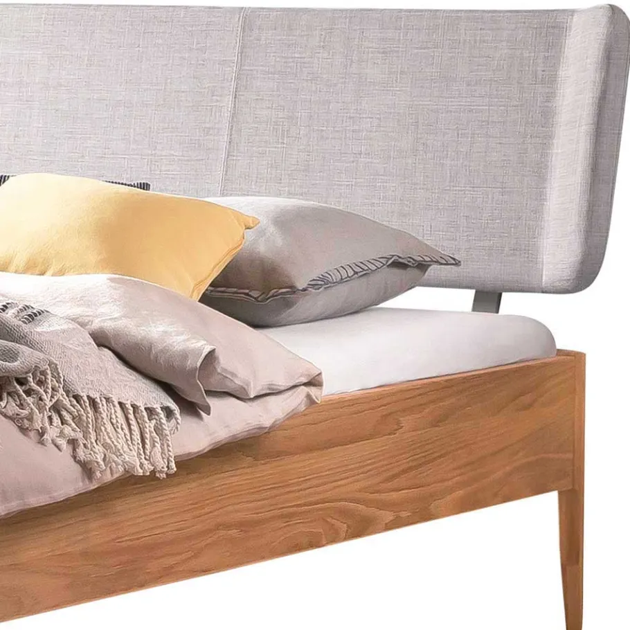 Wohnen Helles Bett aus geölter Eiche modern - Fachet