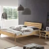 Clearance Wohnen Helles Eichenbett in modernem Design - Voluntary