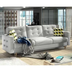 Clearance Wohnen Helles Wohnzimmersofa mit Schlaffunktion - Yamura