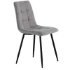 New Wohnen Hellgraue Esszimmerstühle modern - Bogor (4er Set)