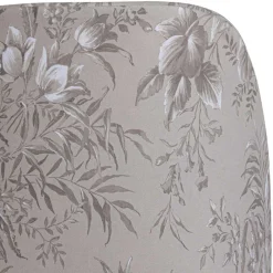 New Wohnen Hellgraue Samtstühle mit Mohnblumen Motiv - Caldaro (2er Set)