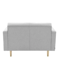 New Wohnen Hellgraues Zweisitzer Sofa mit Federkern - Amberg