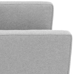 New Wohnen Hellgraues Zweisitzer Sofa mit Federkern - Amberg