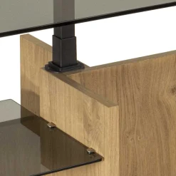 Discount Wohnen Höhenverstellbarer Couchtisch aus Parasolglas - Bonifazio