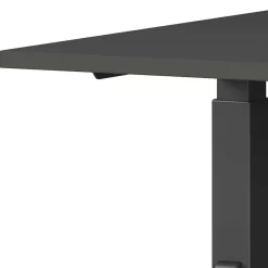Outlet Wohnen Höhenverstellbarer Schreibtisch in Dunkelgrau - Espnoz